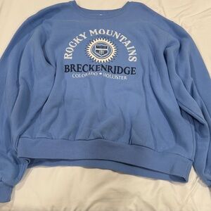 Hollister Blue Rocky Mountains Sweatshirt